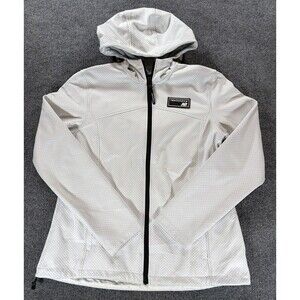 New Balance White Zip Hooded Jacket Regular Size L Women’s